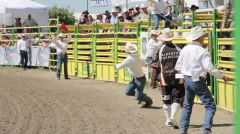 Bullrider Stock Footage 21198625