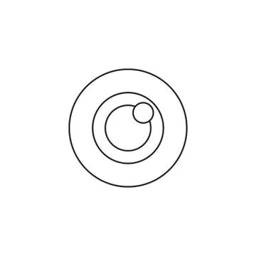 Bulls eye icon vector, target solid logo Stock Illustration