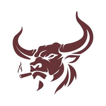 Bulls logo icon design Stock Illustration