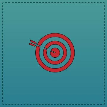 Bullseye computer symbol 스톡 일러스트
