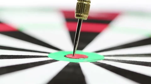 Bullseye hit close up Stock Footage 62264656