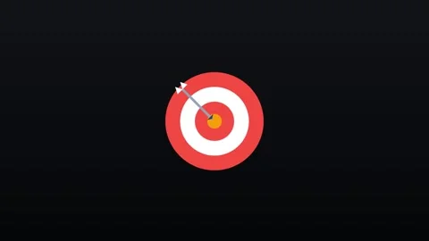 Bullseye icon Stock Footage 339350830