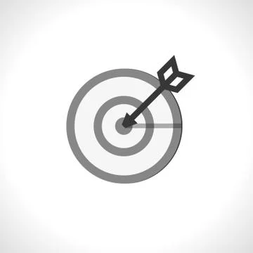 In a bullseye Stock Illustration