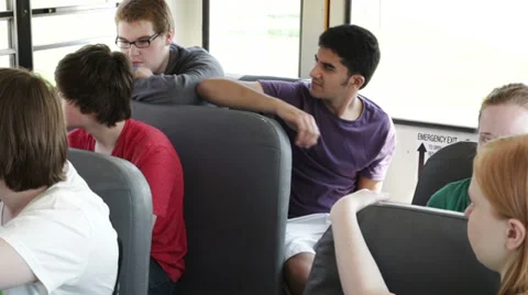 Bully on school bus Stock-Footage 31175953