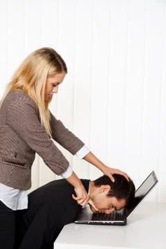 Bullying at work Stock Photos