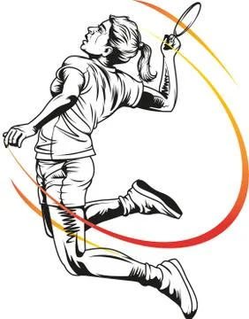 Bulutangkis Stock Illustration
