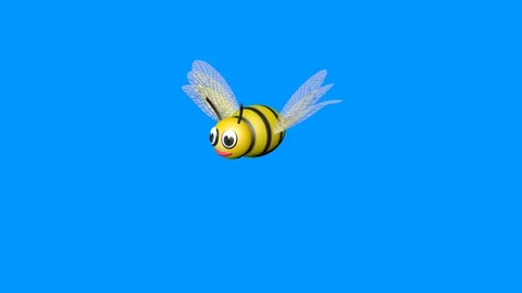 Bumble Bee flying up and down Video stock 88338877