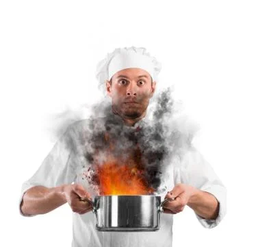 Bumbling chef Stock Photos