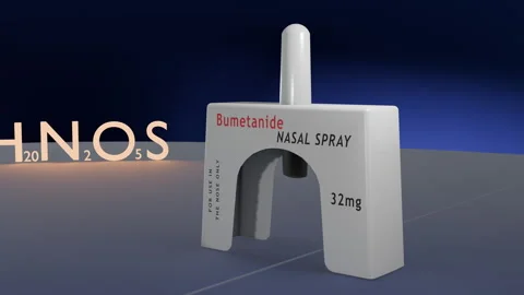Bumetanide Nasal Spray Vídeos de archivo 328657772