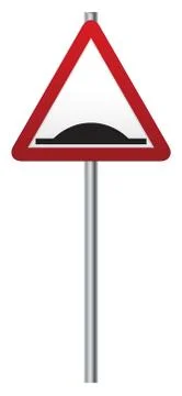 Bump Ahead Signpost Illustrazione stock