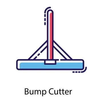 Bump Cutter Illustrazione stock