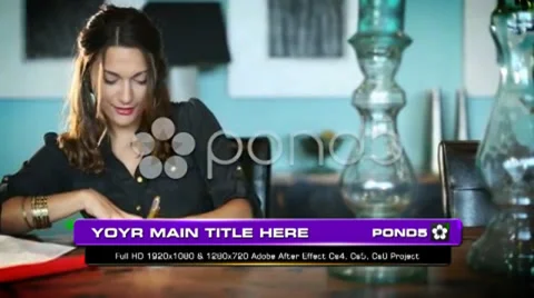 Bump Lower Third Stock After Effects