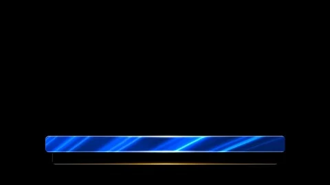 Bump Lower Third Blue Stock-Footage 95831834