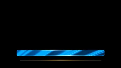 Bump Lower Third Light Blue Stock-Footage 95836323