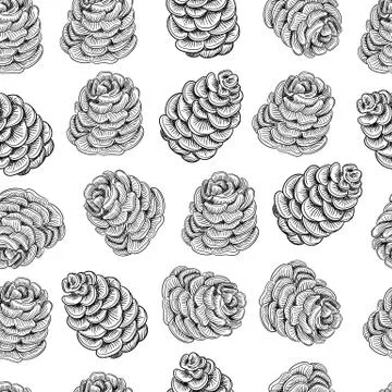 Bump seamless pattern. Vector sketch hand drawn illustration. Winter holiday Stock Illustration