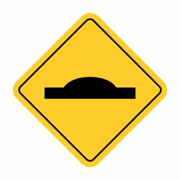 Bump traffic sign Stock Illustration