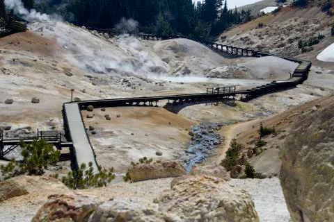 Bumpass Hell 스톡 사진