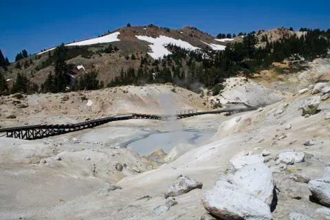 Bumpass Hell Stock Photos