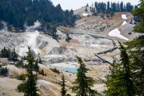 Bumpass Hell Stock Photos