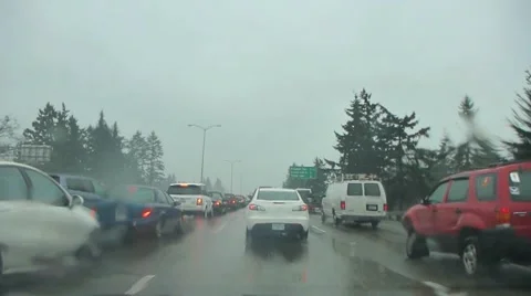 Bumper to Bumper Traffic Time Lapse Video stock 21851111
