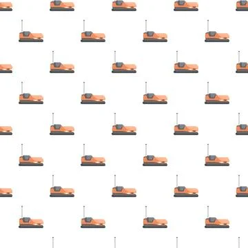 Bumper car pattern forming fun ride wallpaper Stock Illustration
