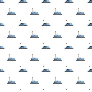 Bumper car pattern forming fun entertainment background Stock-Illustration