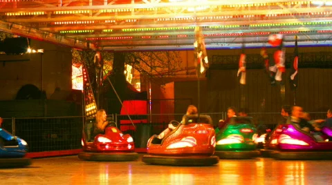 Bumper cars quick Stock-Footage 375448