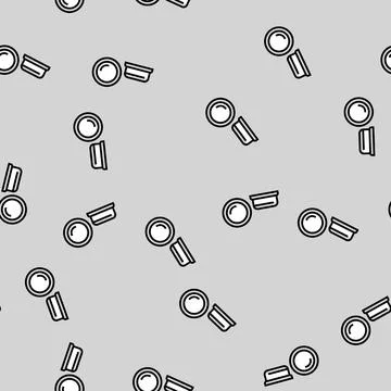 Bumper furniture hardware fitting vector seamless pattern Stock Illustration