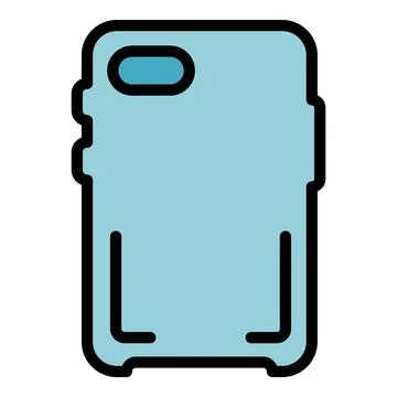 Bumper phone case icon vector flat Illustrazione stock