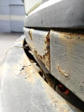 Bumper, rust, car, approximate appearance Stock-Fotos