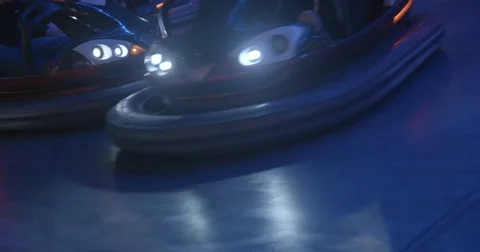 Bumping cars Stock Footage 84596217