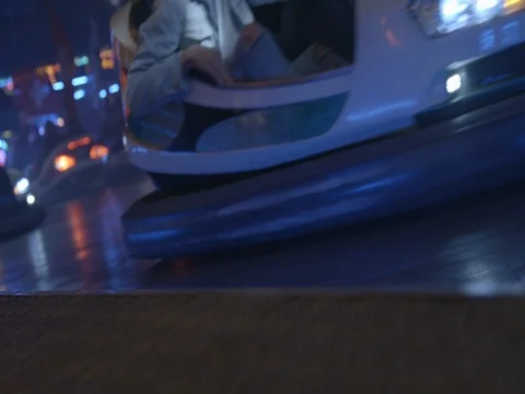 Bumping cars Stock Footage 84597162