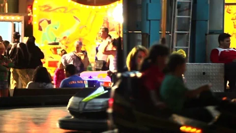 Bumping cars scene Video stock 73446579