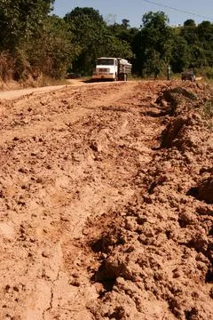 Bumpy dirt road Stock Photos