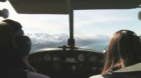Bumpy flight in cocpit Stock Footage 5504077