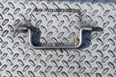 Bumpy Metal Texture Manhol Cover 写真素材