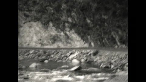 Bumpy Mountain Drive 1934 Stock Footage 204043664