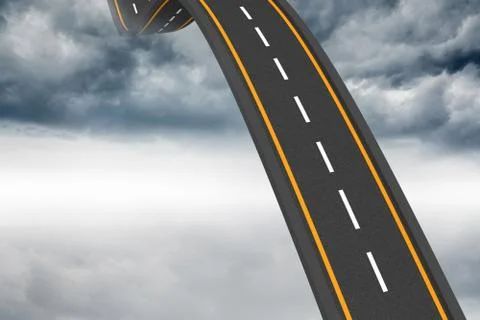 Bumpy road backdrop Stock Illustration