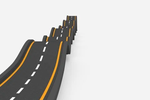Bumpy road background Stock Illustration