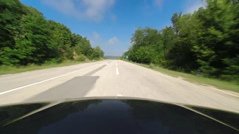 Bumpy road drive by nice weather 4K 60fps video Video stock 202287870