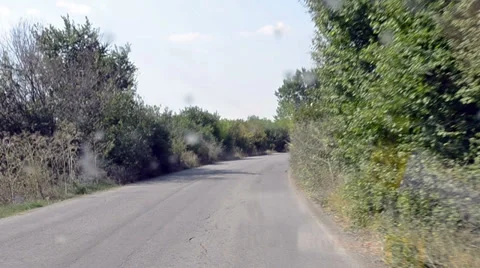 Bumpy road Stock Footage 36069957