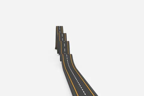 Bumpy road Stock Illustration