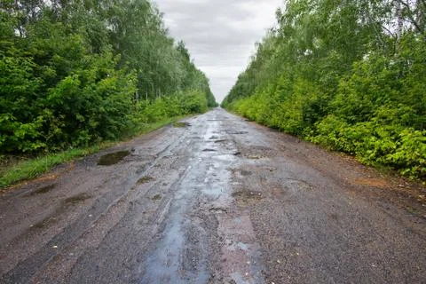 Bumpy road Stock Photos