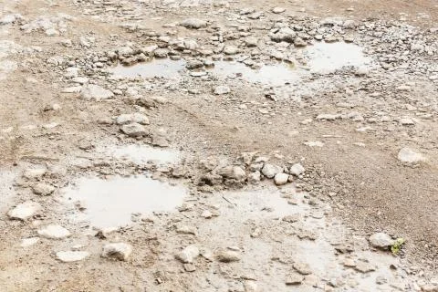 Bumpy road Stock Photos