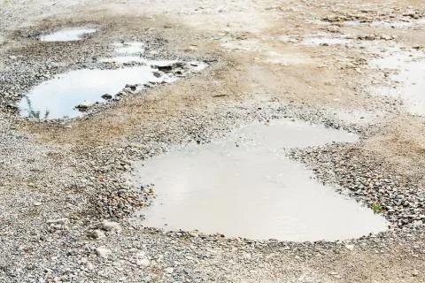 Bumpy road Stock Photos