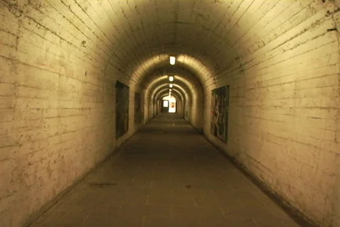 Bumpy tunnel in Italy Stockbeeldmateriaal 98817