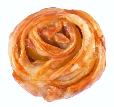 Bun with apple stuffing Stock Photos