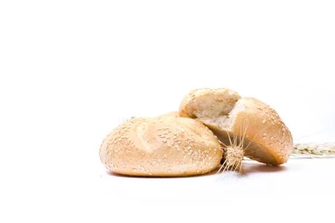 Bun broken Stock Photos