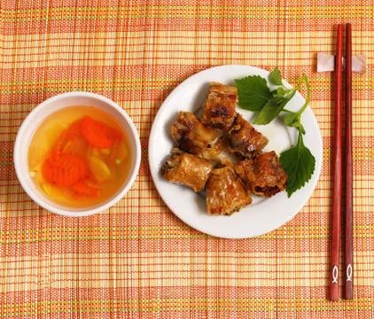 Bún cha,bun cha Stock Photos