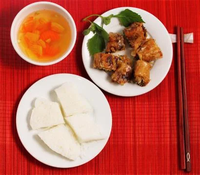 Bún cha,bun cha Stock-Fotos